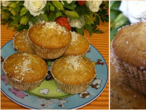 Bánh muffin chocolate trắng