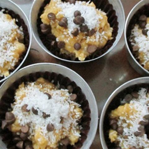 Cách làm bánh muffin chuối dừa