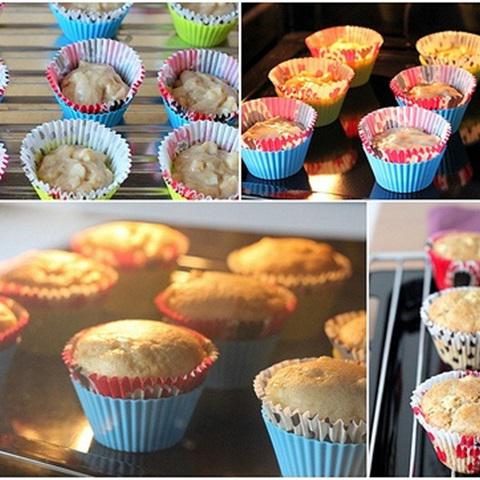 Cách làm bánh muffin táo quế