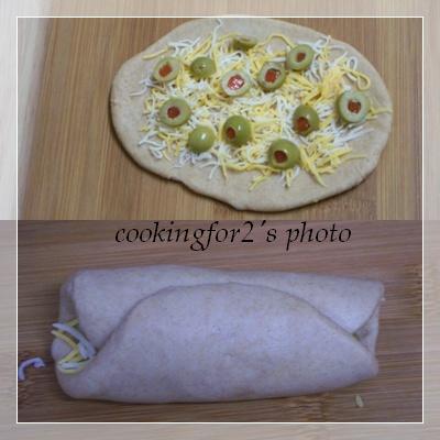 Bánh mỳ whole wheat cuộn quả olive