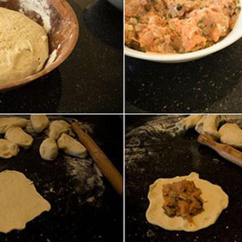 Cách làm bánh nếp áp chảo nhân thịt