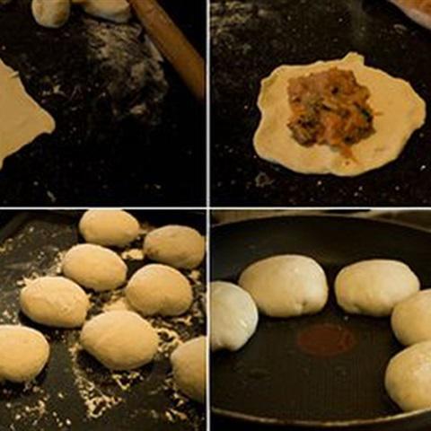 Cách làm bánh nếp áp chảo nhân thịt