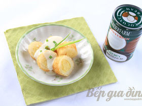 Bánh nếp bao đậu xanh nướng