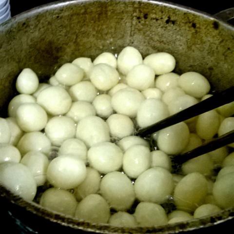 Cách làm bánh nếp chiên đường