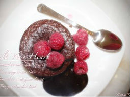 Bánh núi lửa (molten lava cake)