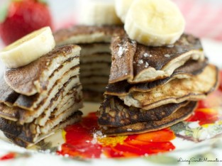 Bánh pancake chuối ngọt ngào