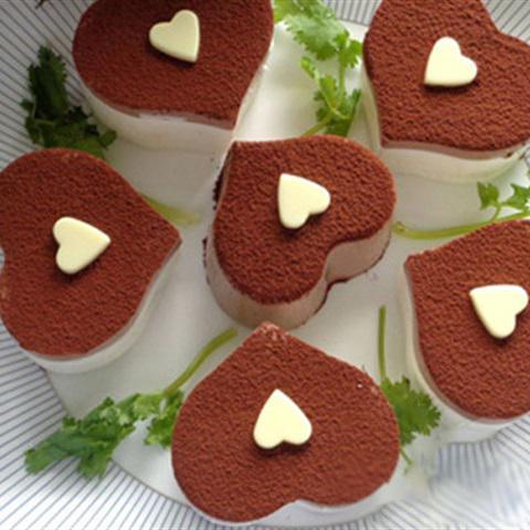 Cách làm bánh phô mai cacao hình trái tim tặng mẹ