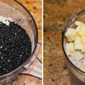 Cách làm bánh quy bơ mè đen