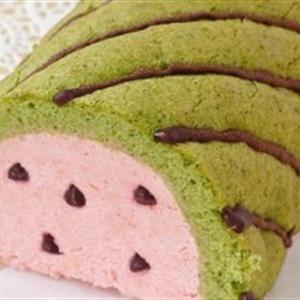 Cách làm bánh quy cuộn hình dưa hấu