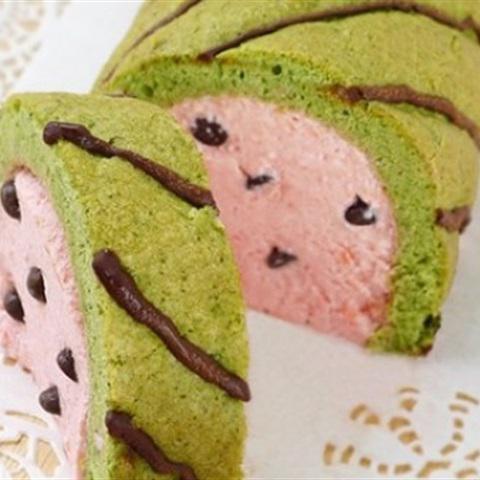 Cách làm bánh quy cuộn hình dưa hấu