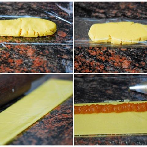 Cách làm bánh quy cuộn mứt thơm