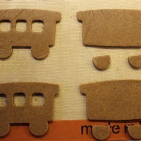 Cách làm bánh quy gừng hình đoàn tàu