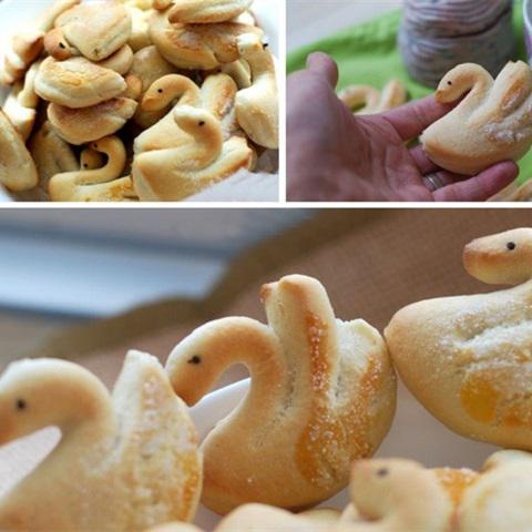 Cách làm bánh quy hình thiên nga