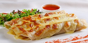 Bánh rôti cuộn thịt gà
