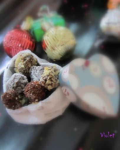 Bánh rum chocolate truffles