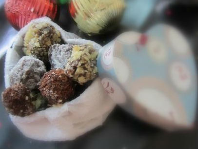 Bánh rum chocolate truffles