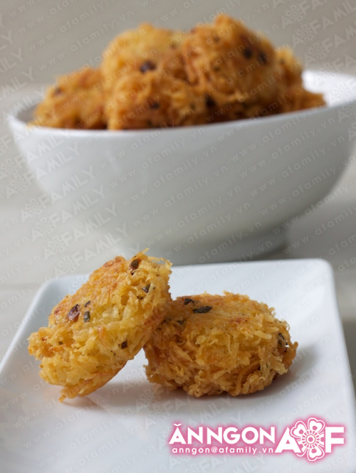 Bánh sắn cay giòn - lạ miệng thơm ngon