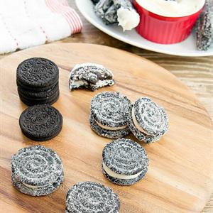 Cách làm bánh su chiên vị Oreo