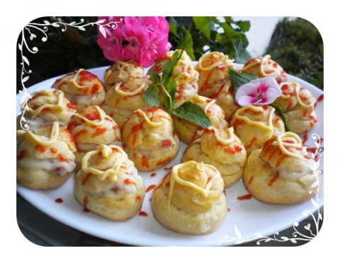 Bánh su nhân jambon