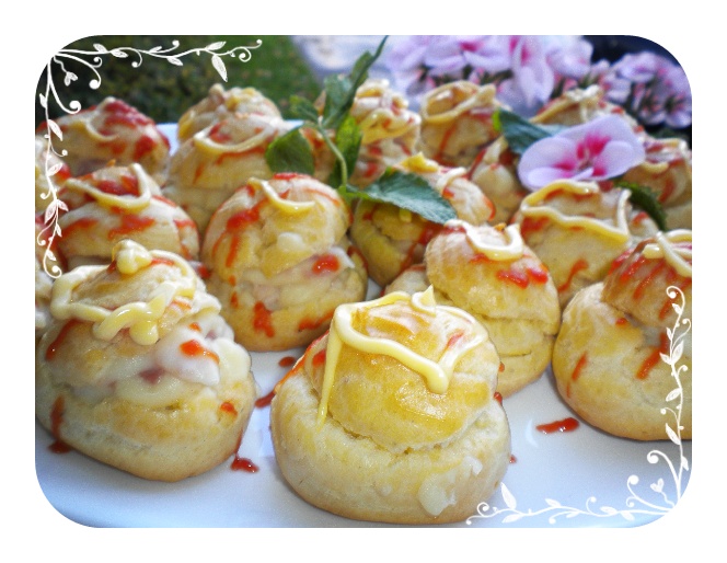 Bánh su nhân jambon