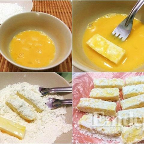 Cách làm bánh sữa chiên giòn