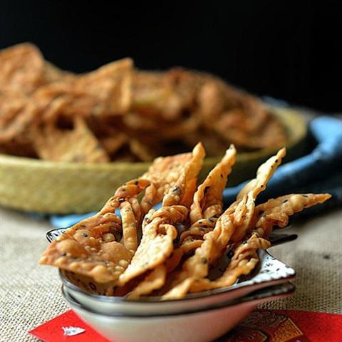 Cách làm bánh tẩm mè chiên