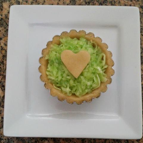 Cách làm bánh tart dừa vị lá dứa