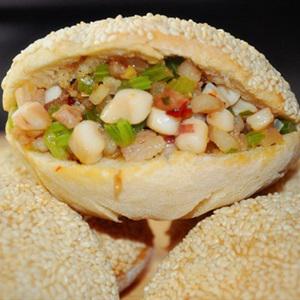 Cách làm bánh tiêu kẹp thịt