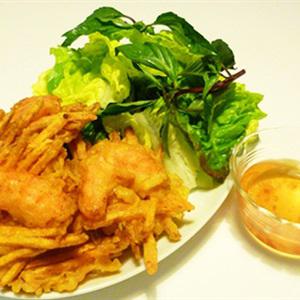 Cách làm bánh tôm khoai lang
