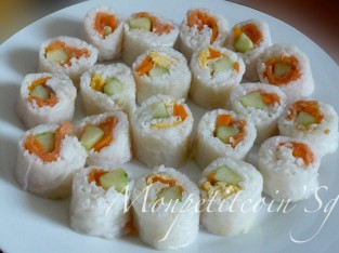 Bánh tráng cuốn Maki sushi