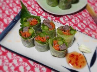 Bánh tráng cuốn thịt nướng