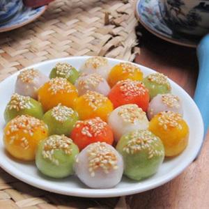 Cách làm bánh trôi bánh chay ngũ sắc