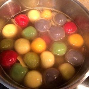 Cách làm bánh trôi bánh chay ngũ sắc