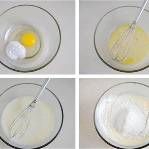 Cách làm bánh trứng nhân đào