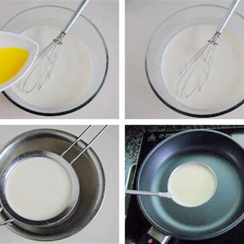 Cách làm bánh trứng nhân đào