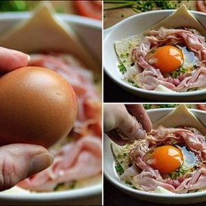 Cách làm bánh trứng thịt nguội