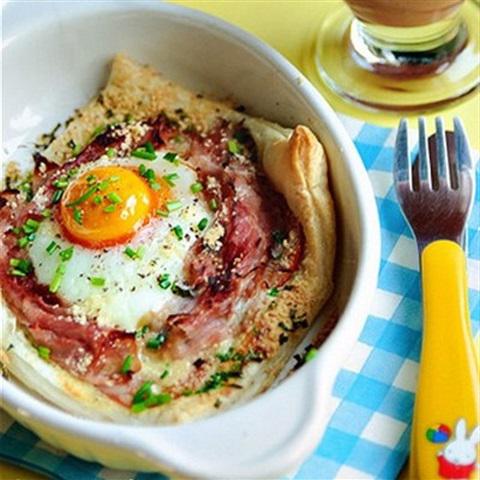 Cách làm bánh trứng thịt nguội