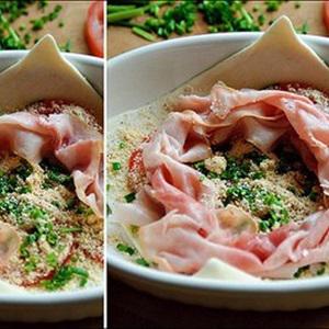 Cách làm bánh trứng thịt nguội