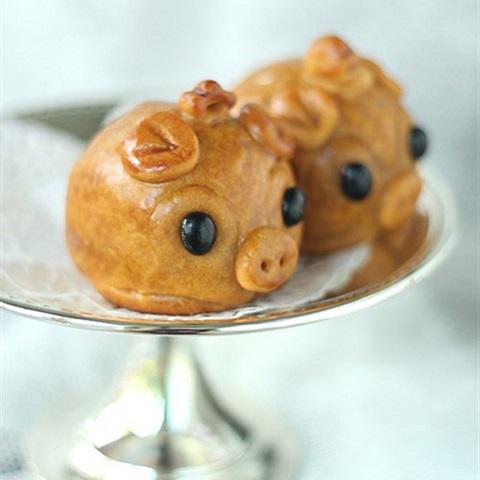 Cách làm bánh trung thu hình chú heo