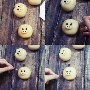 Cách làm bánh trung thu nướng hình heo