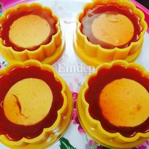 Cách làm bánh trung thu rau câu vị dâu tây