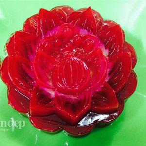 Cách làm bánh trung thu rau câu vị dâu tây