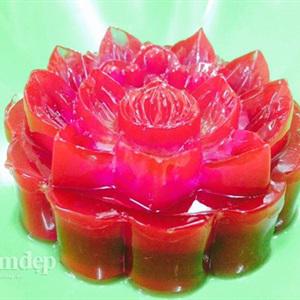 Cách làm bánh trung thu rau câu vị dâu tây