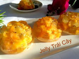 Bánh trung thu thạch trái cây tươi