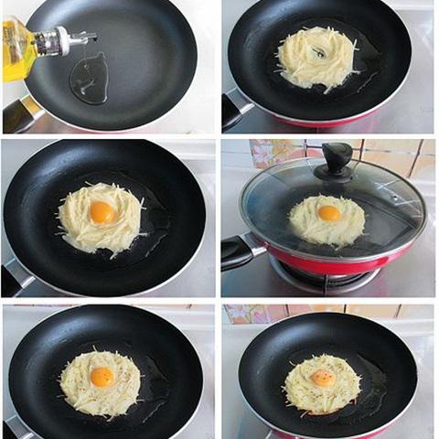 Cách làm bánh trứng tổ chim