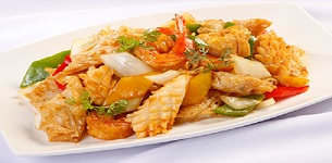 Bánh ướt xào hải sản