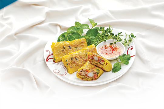 Bánh xèo cuốn áp chảo