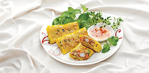 Bánh xèo cuốn áp chảo