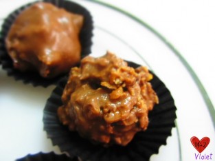 Bánh xốp chocolate viên tròn