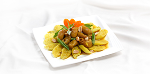 Bao tử cá basa xào bạc hà